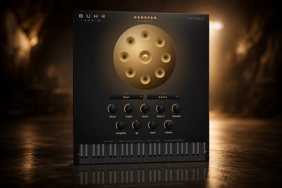Physical Modelling Handpan instrument plugin