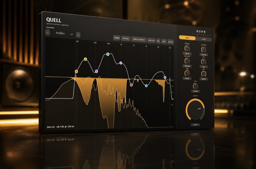 Quell spectral resonance suppressor plugin
